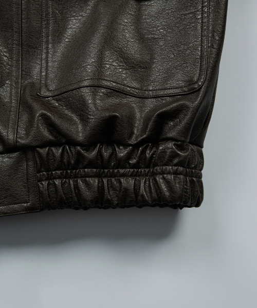 RILT LEATHER JACKET / BROWN