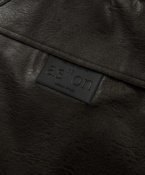 RILT LEATHER JACKET / BROWN