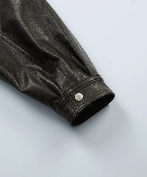 RILT LEATHER JACKET / BROWN