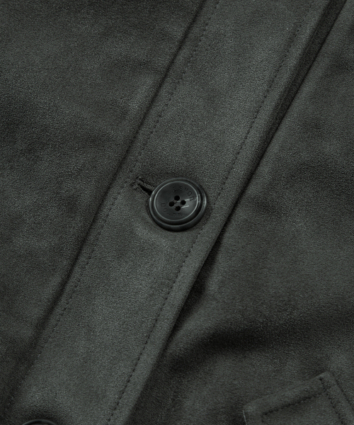 DUMBO SUEDE JACKET / CHARCOAL