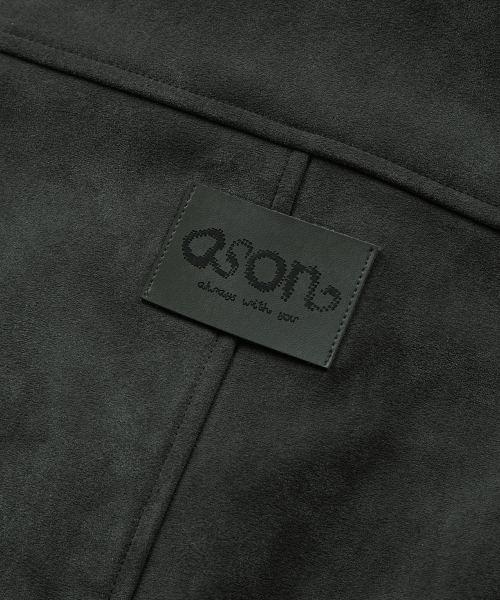 DUMBO SUEDE JACKET / CHARCOAL