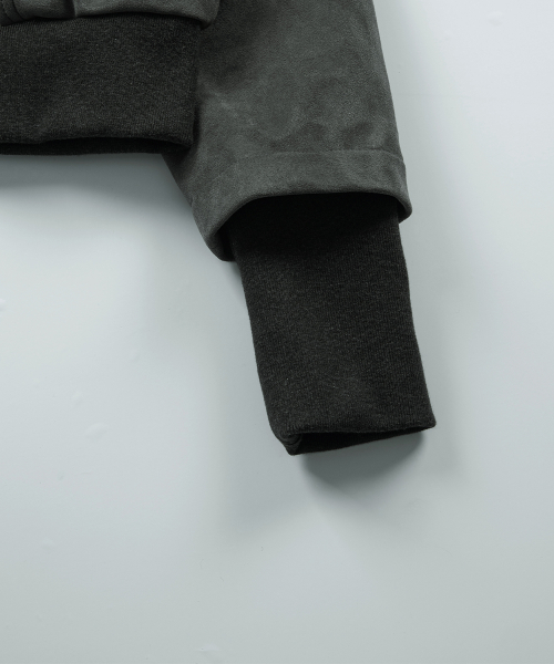 DUMBO SUEDE JACKET / CHARCOAL