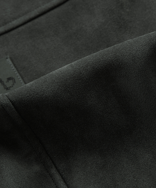 DUMBO SUEDE JACKET / CHARCOAL