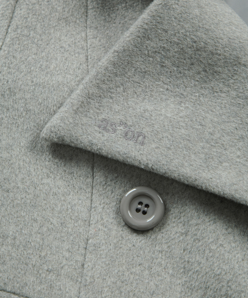 FOY BUTTON SHORT COAT / GRAY