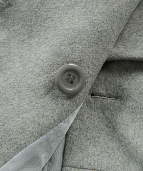 FOY BUTTON SHORT COAT / GRAY