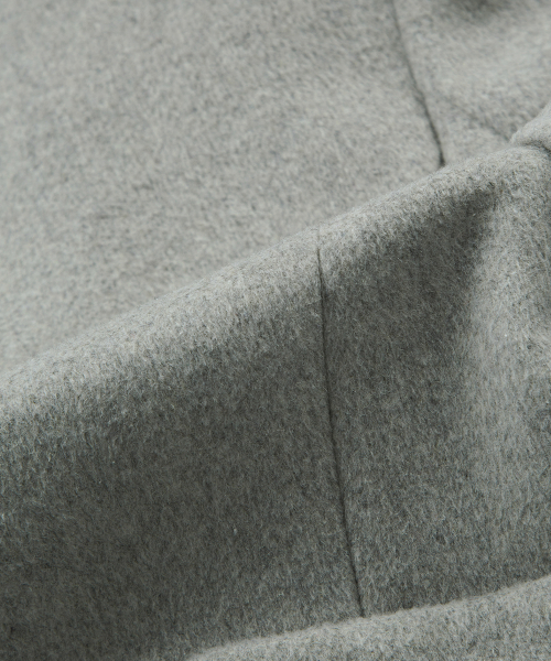 FOY BUTTON SHORT COAT / GRAY