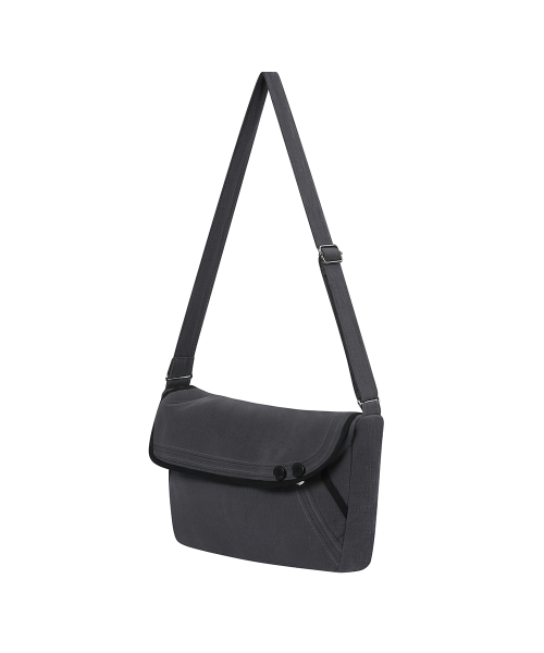 Stitch folding cross bag CHARCOAL