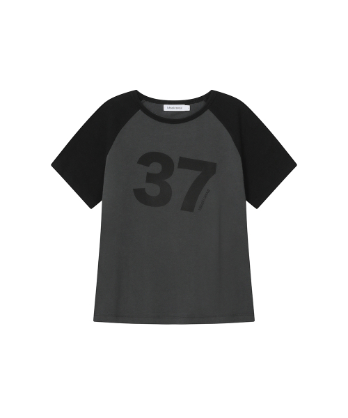 Miseki 37 raglan short sleeve CHARCOAL