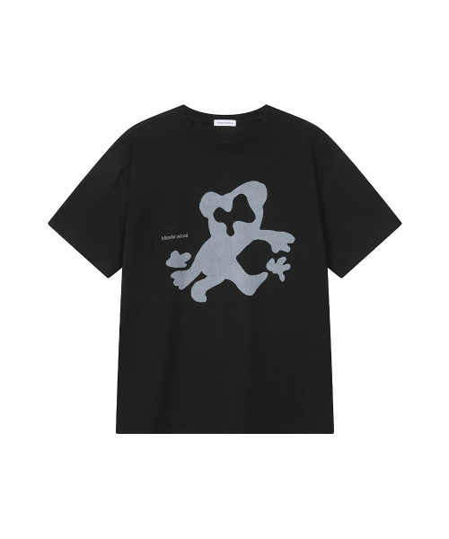 Teddy graphic short sleeve BLACK
