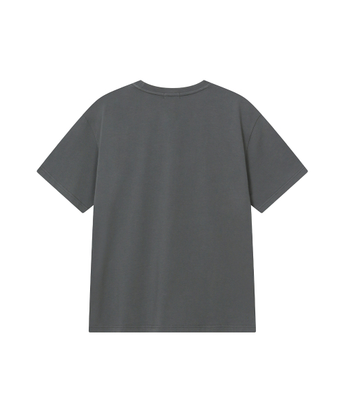 Teddy graphic short sleeve CHARCOAL