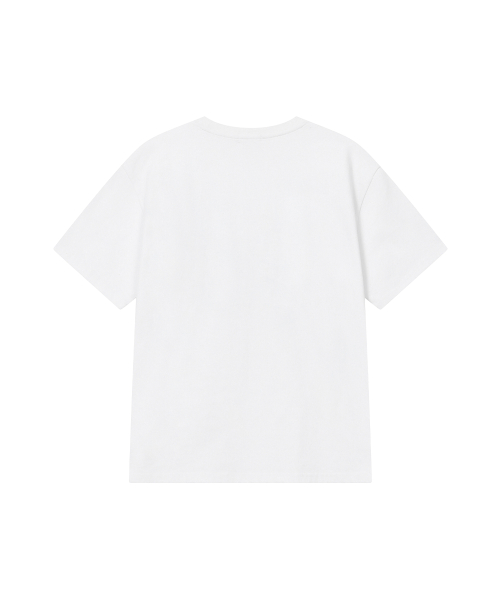 Teddy graphic short sleeve WHITE