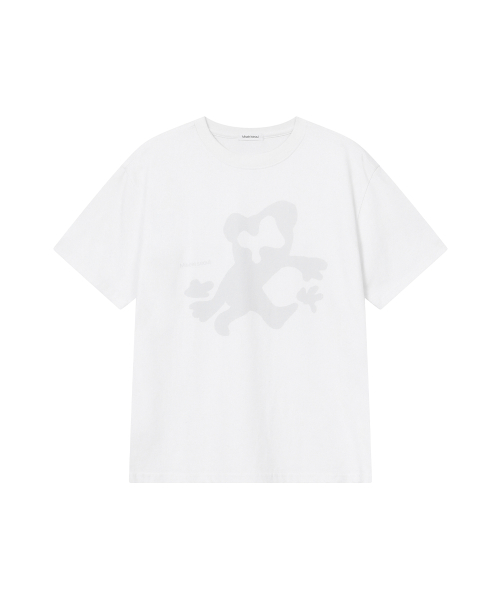 Teddy graphic short sleeve WHITE