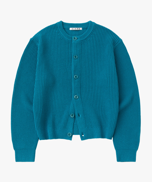 Washable Cropped Hacci Round Knit Cardigan - 6 COLORS