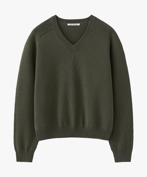 [SuareXDaily Room] Daily Cotton Saddle Crop Knit - 8 COLORS