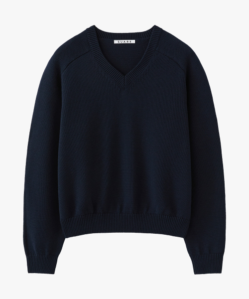 [SuareXDaily Room] Daily Cotton Saddle Crop Knit - 8 COLORS