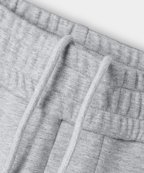 VLAD CUT-OFF APPLIQUE CURVED SWEATPANTS