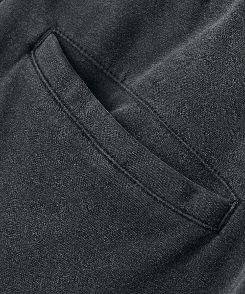 VLAD CUT-OFF APPLIQUE CURVED SWEATPANTS