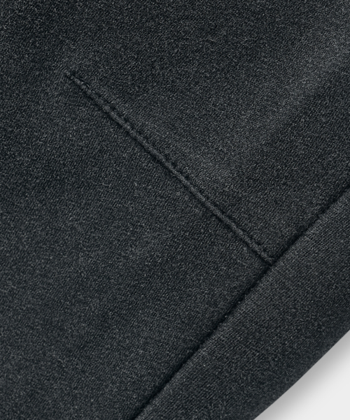 VLAD CUT-OFF APPLIQUE CURVED SWEATPANTS