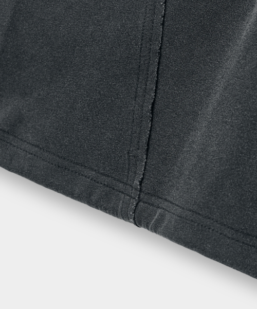 VLAD CUT-OFF APPLIQUE CURVED SWEATPANTS