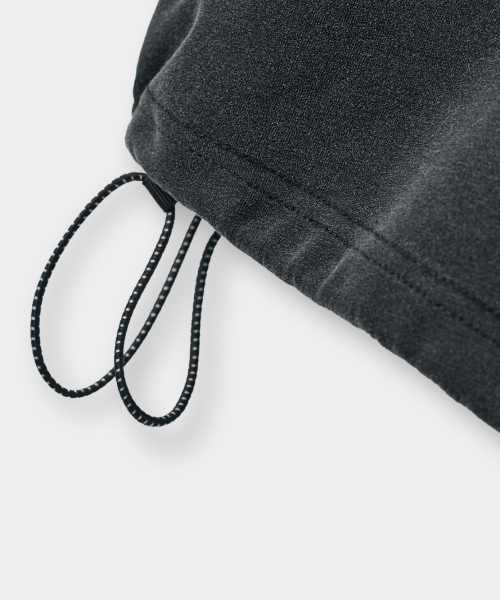VLAD CUT-OFF APPLIQUE CURVED SWEATPANTS