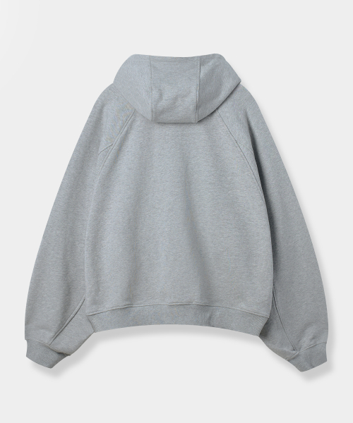 VLAD CHECK APPLIQUE HOODED SWEATSHIRT