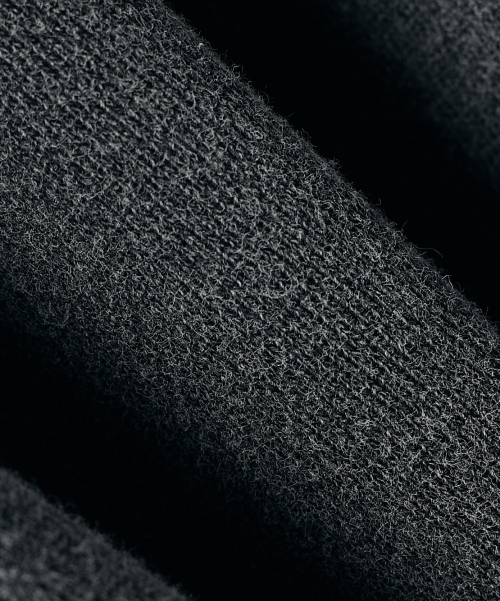 FOUR SEASONS ESSENTIAL HOODED ZIP-UP_CROP PIGMENT CHARCOAL