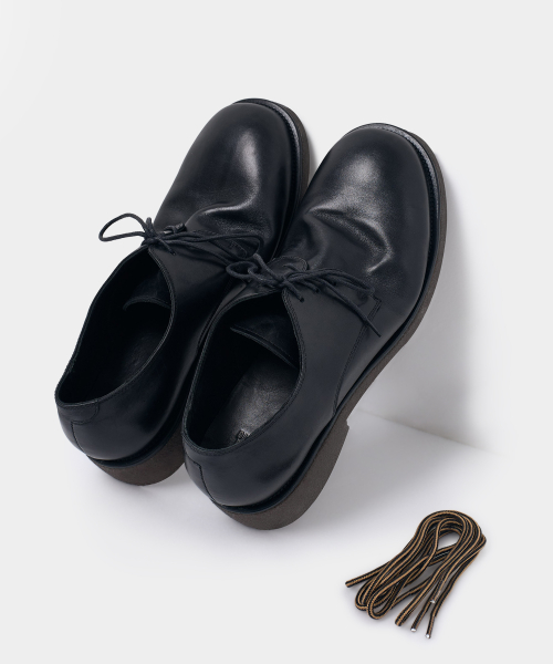 ©EVERYONE’S COWHIDE WASHED DERBY SHOES
