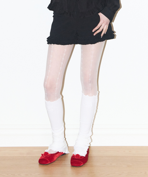 FRILL ROW BUTTON SHORTS BLACK