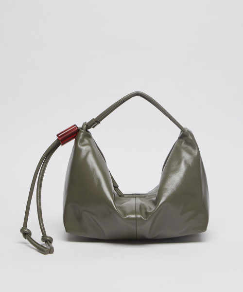 Ridge shoulder bag(Glossy ivy grey)_OVBAX26004GGR