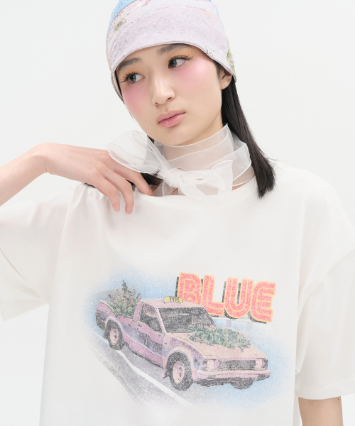 Blue Ride Top [White]