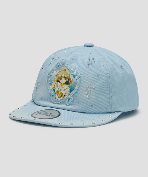 Girl Hotfix Washed Cap [Blue]