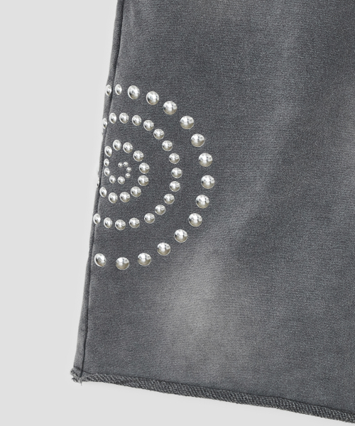 Washed Hotfix Shorts [Charcoal]