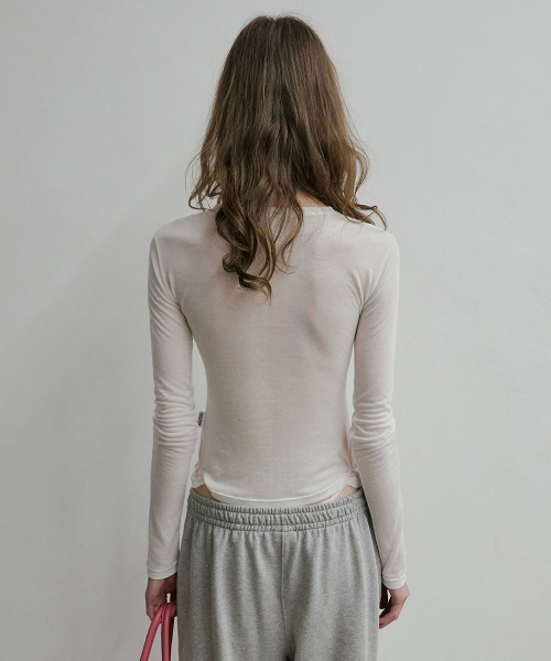 Faux Necklace Tee White