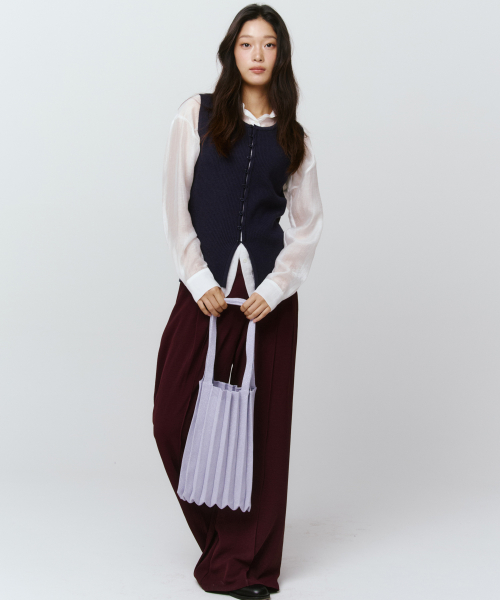 뉴숄더백 글리터페일퍼플