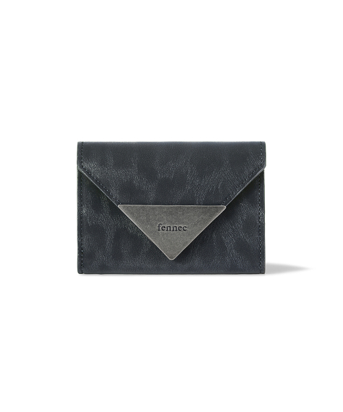 MATT TRIANGLE WALLET - LEOPARD NAVY
