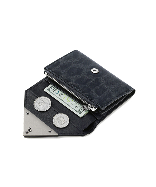 MATT TRIANGLE WALLET - LEOPARD NAVY