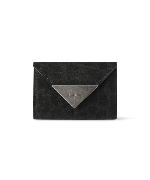 TRIANGLE NAME POCKET - LEOPARD BLACK