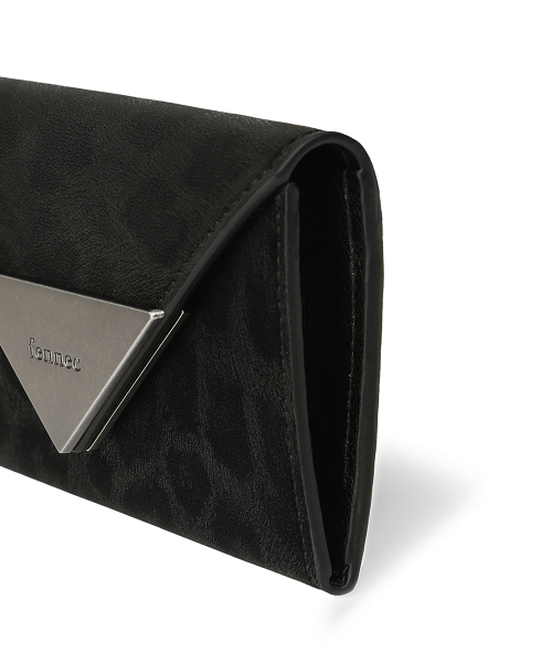 TRIANGLE NAME POCKET - LEOPARD BLACK