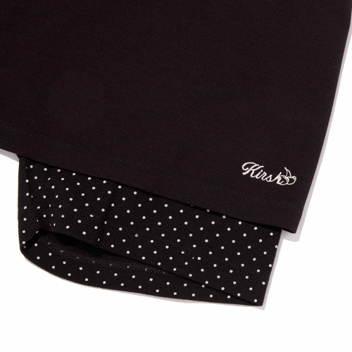 DOT INNER PANTS LAYERED SKIRT(BLACK)