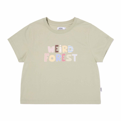 WEIRD FOREST PATCHWORK T-SHIRT(OLIVE)