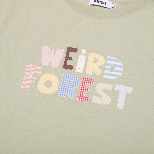 WEIRD FOREST PATCHWORK T-SHIRT(OLIVE)
