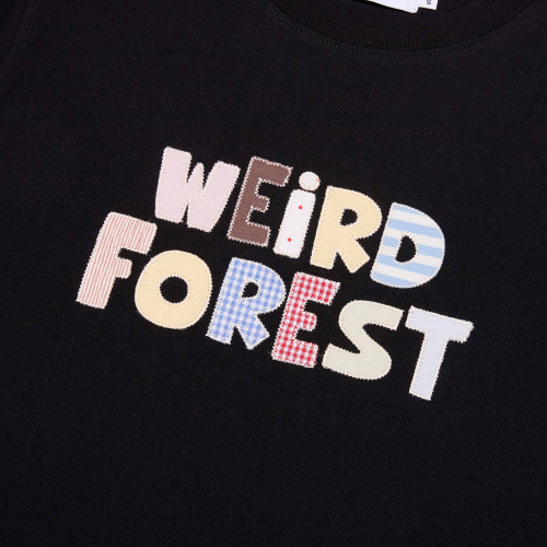 WEIRD FOREST PATCHWORK T-SHIRT(BLACK)