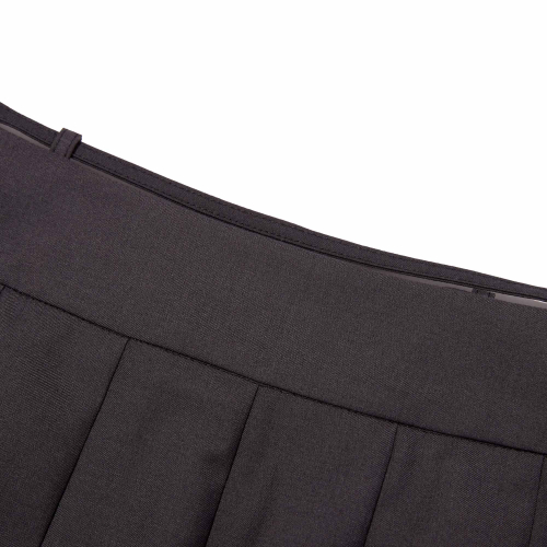 INNER-PANTS DETAIL MINI PLEATS SKIRT(CHARCOAL)