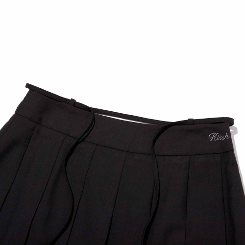 INNER-PANTS DETAIL MINI PLEATS SKIRT(BLACK)