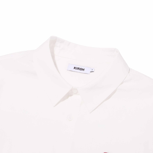 PLAIN LOOSE-FIT SHIRT(WHITE)