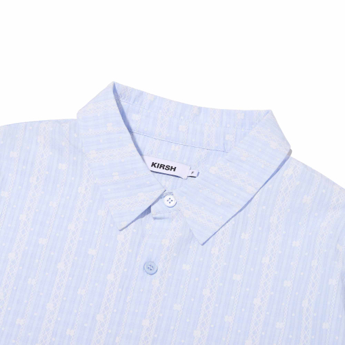 PLAIN LOOSE-FIT SHIRT(SKY)