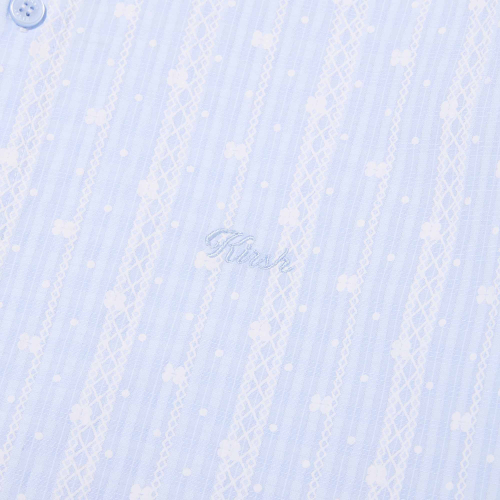 PLAIN LOOSE-FIT SHIRT(SKY)