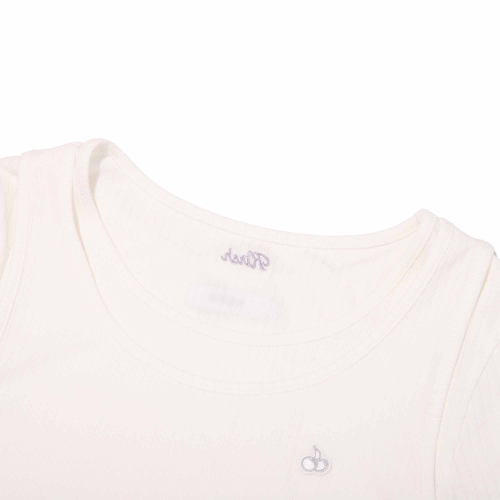 SLIM-FIT LAYERED RIBBED LONG SLEEVE(WHITE)