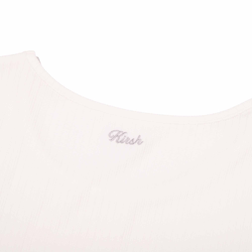 SLIM-FIT LAYERED RIBBED LONG SLEEVE(WHITE)