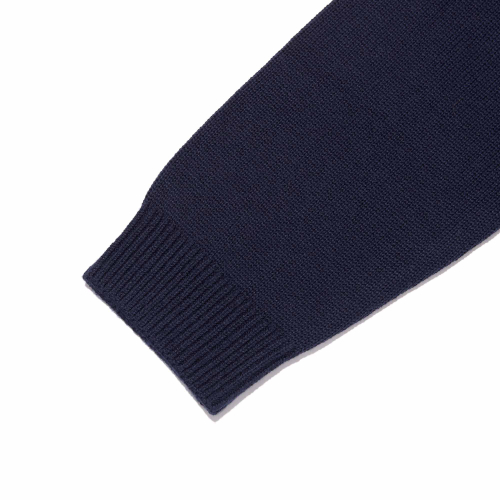 CHERRY JACQUARD LOOSE-FIT KNIT(NAVY)